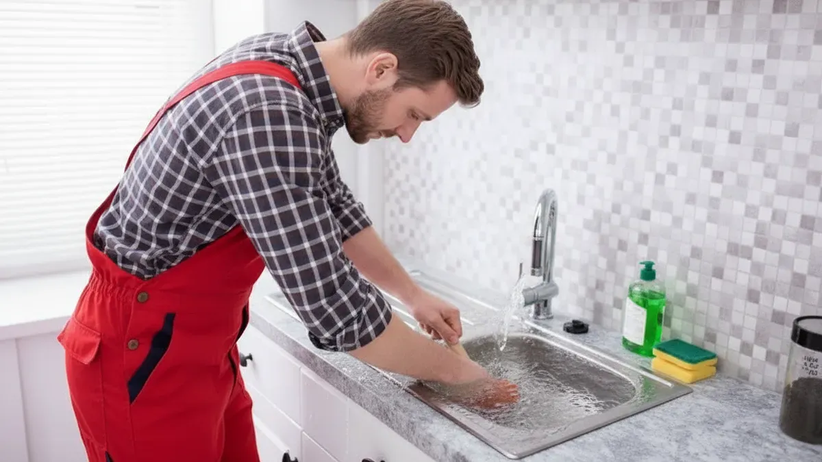 Få bort ett stopp i diskhon utan att ringa rörmokaren