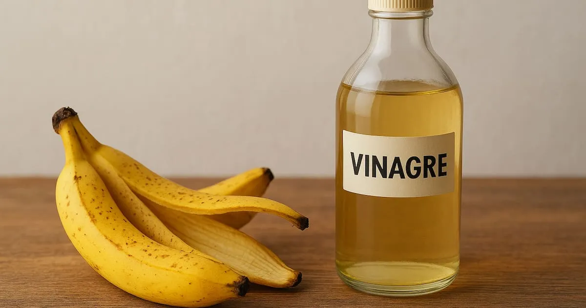 Hemgjord gödningslösning med bananskal och vinäger