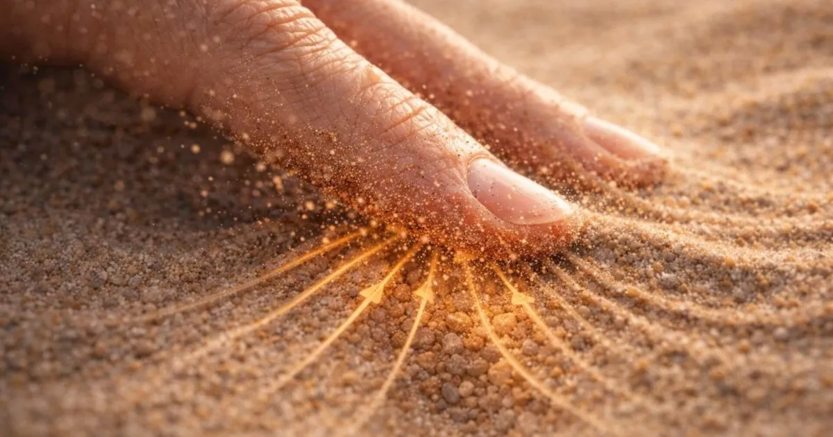 Beröringsförmåga i granulära material — en ny upptäckt